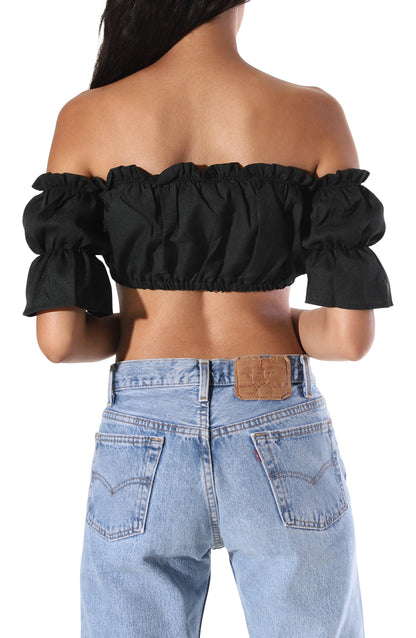 Clara Crop Top - Black