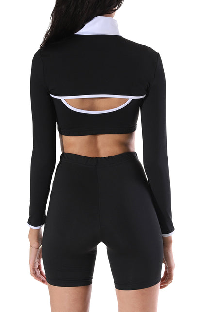 Addison L/S Crop Top