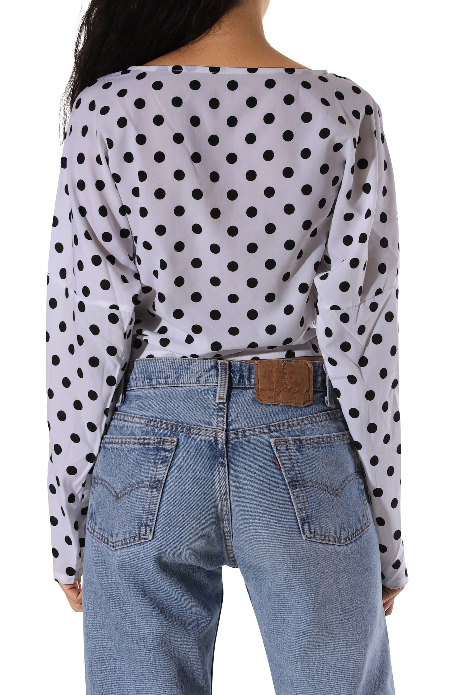 Melanie L/S Polka Top