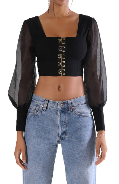 Maci L/S Crop Top